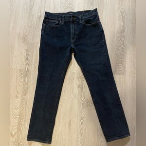 J. Crew Flex Straight Mens Jeans 33/30 Dark Blue